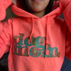 Blooming Neon Orange Hoodie